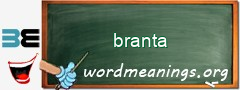 WordMeaning blackboard for branta